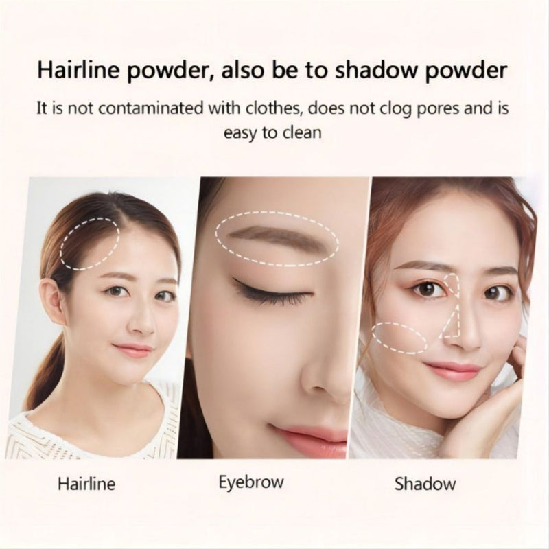 SUAKE Hairline Contouring Shadow Powder retoca e preenche o contorno da linha do cabelo da testa falhas no cabelo hairline powder